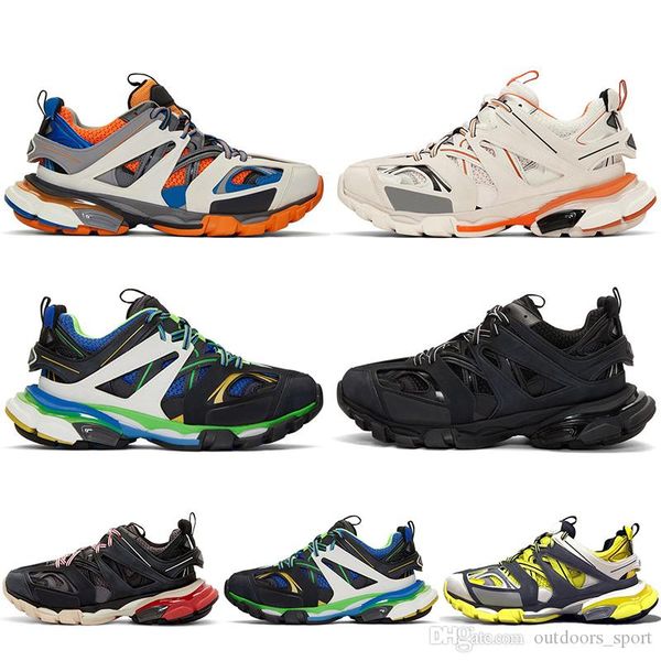 

fashion triple s 3.0 track paris tess mens casual shoes gomma trek grey 2020 new arrival women ladies european des chaussure sneakers, Black