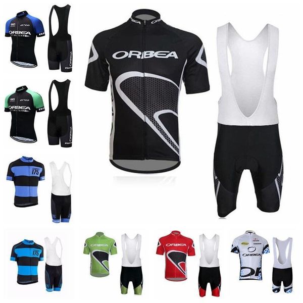 

2020 orbea team cycling short sleeves jersey bib shorts sets men 2020 new outdoor mtb bike sportswear ropa ciclismo k041009, Black;red