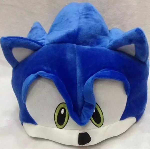 chapéu cosplay azul do partido Plush Beanie Hedgehog Mice inverno quente velo esqui dos desenhos animados Chapéus Xmas Carnaval presente do tema do traje Acessórios