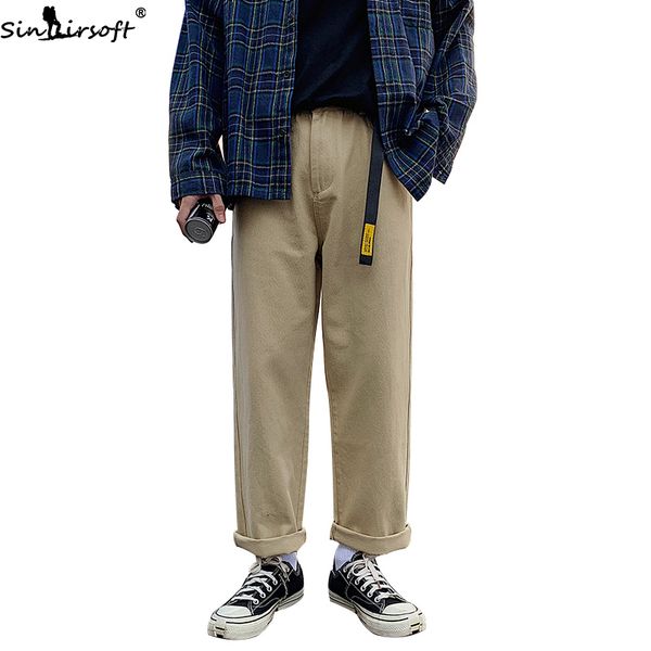 

spring and summer solid color jeans men's new simple cotton soft loose mens jeans fashion casual straight denim trousers men, Blue