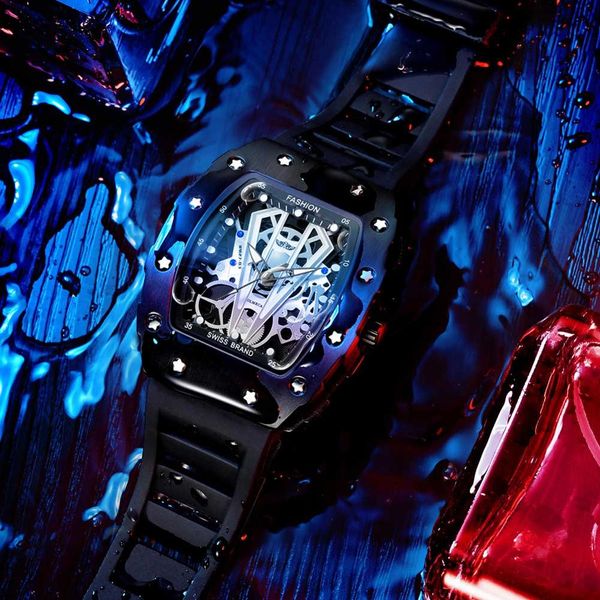 

2019 new men watches sports quartz watches factory multifunctional men's waterproof men's watch, Slivery;brown
