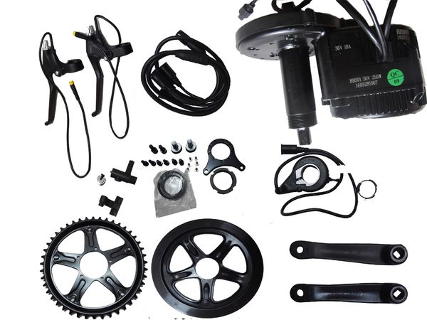 8fun / bafang 36v 350w motor bicicleta elétrica kit c961 bbs01 kits ebike elétrica manivela trike