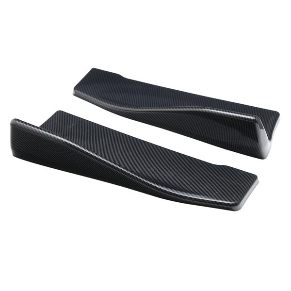 

car bumper side skirt protector wings rear lip universal 35cm black abs kit