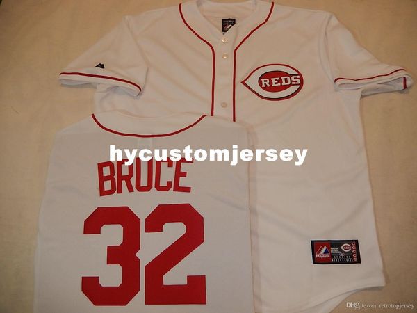 

custom majestic #32 jay bruce baseball sewn jersey white new mens stitched jerseys big and tall size xs-6xl for sale, Black;blue