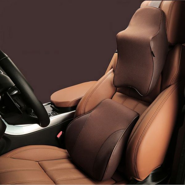 Car Seat Lumbar Support Memory Foam Cushion Orthopedic Design For Lower Back Pain Relief Improves Posture