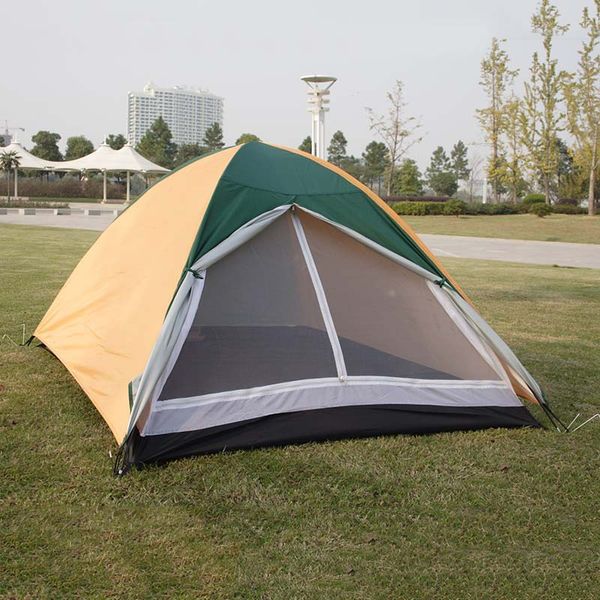 

outdoor camping mountain windproof waterproof tent manual to build double layer double couples tent manufacturers direct selling