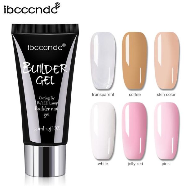 

nail acrylic uv led builder gel tips enhancement slip solution quick extension nail art, Red;pink