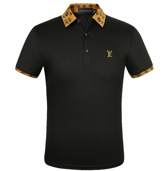 

new mens shirts paris fashion luxury designer brand embroidery men business casual dress polo shirt cufflinks shirt, White