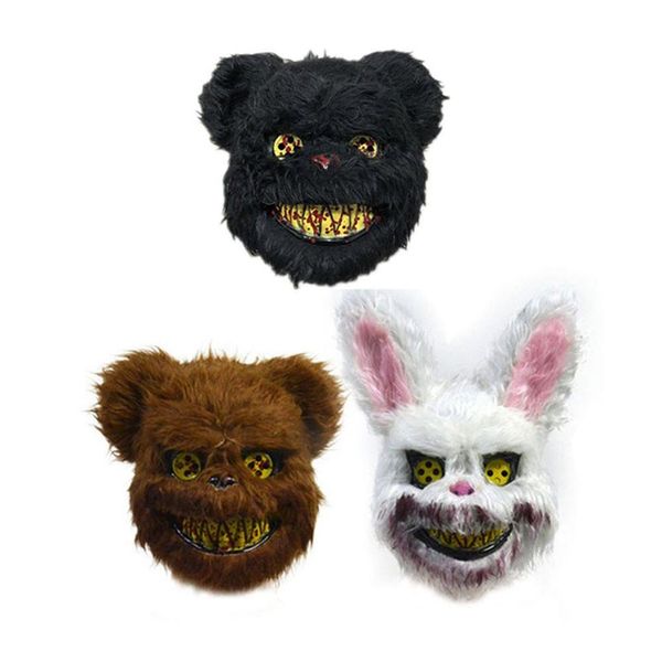 

halloween mask bloody killer halloween bloody fluffy mask fluffy role playing children and adults horror