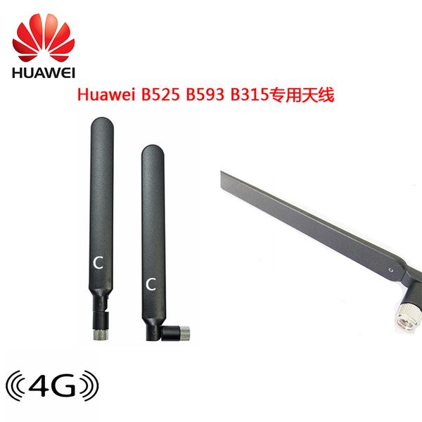 

2шт100% HUAWEI Оригинальный 4G LTE Внешняя 2x Антенна для B525 SMA C-type Черный B593, B310 Буква C