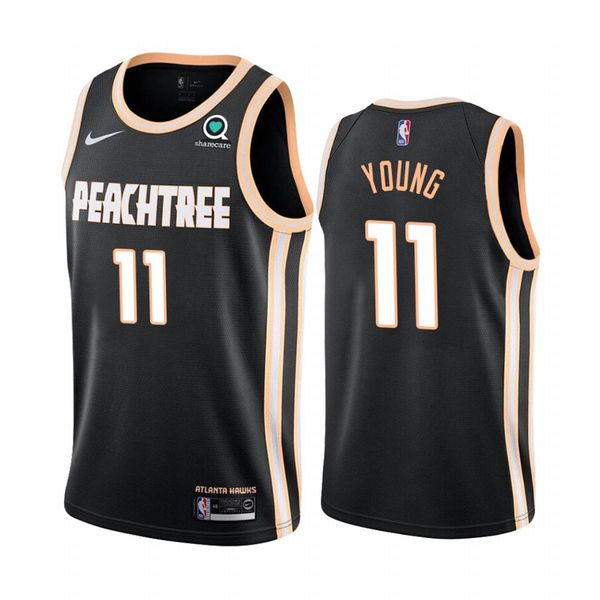 trae young throwback hawks jersey