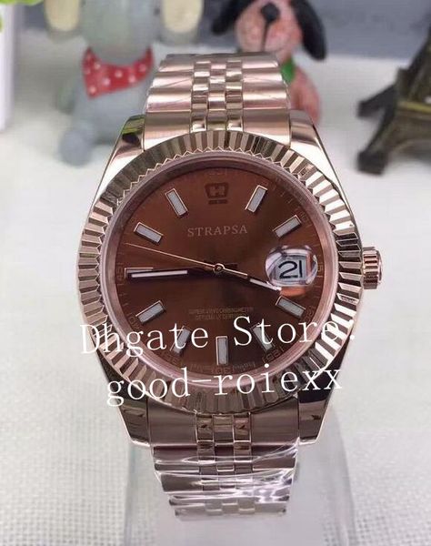 

watch mechanical 2813 watches 18k rose gold jubilee bracelet 116333 oyster 126303 126331 perpetual 126333 126301 men datejust wristwatches, Slivery;brown