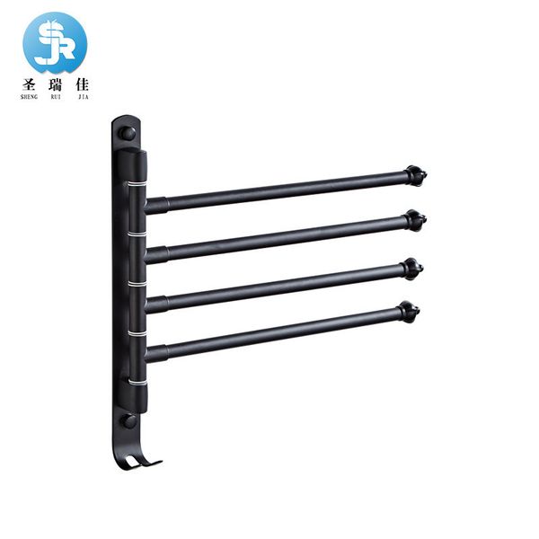 

bathroom hardware stainless steel towel frame rotating activity towel rod bath towel frame shower room pendant avoid punch