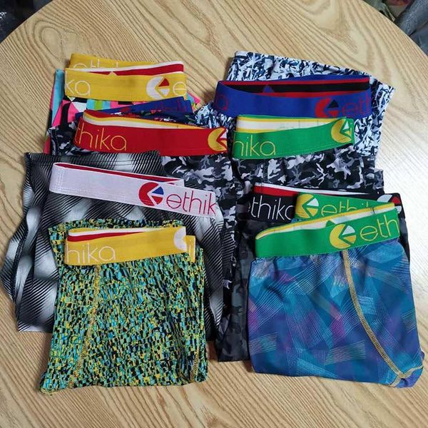 

color random mens boxer men underpants brief for man underpanties underwear mens boxers 3d print underwears quick dry, Black;white