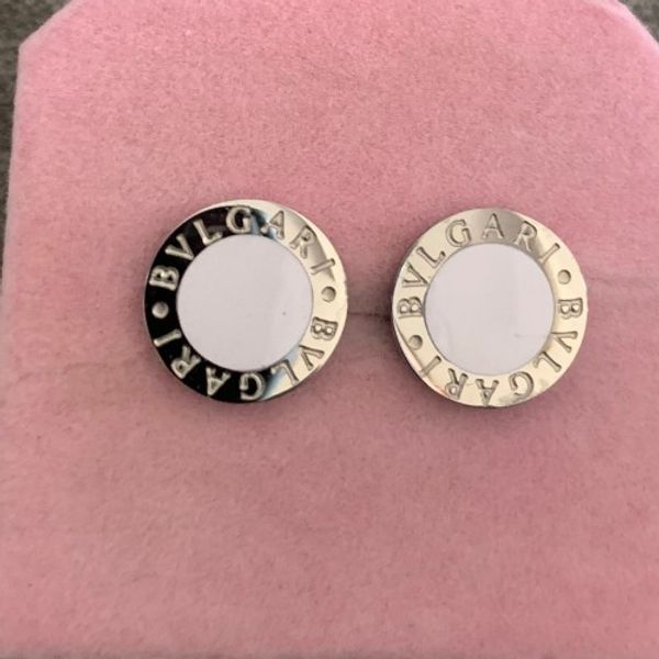 

2019 new deluxe brand de ign men ilver gold white black ceramic tud earring jewelry 3 color for women ummer fa hion ale, Silver