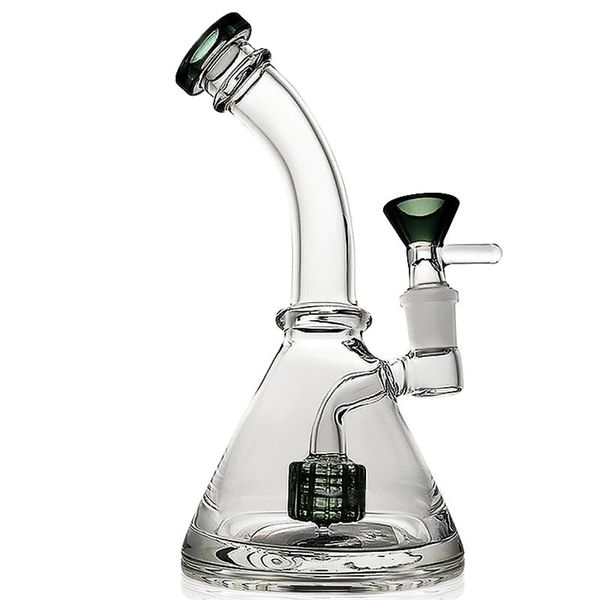 

7.8Inchs Mobius Tall Bong Thick Glass Big Bongs Waterpipe Heady Dab Oil Rigs Double Stereo Matrix perc With 18mm Bowl Hookahs FY2076