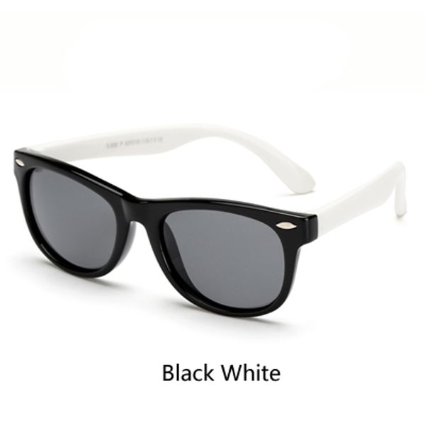 

glasses de rbwes polarized sunglasses safety coating sun shades luxury-flexible baby oculos kids sunglasses infant uv400 child sol eyew snek, White;black