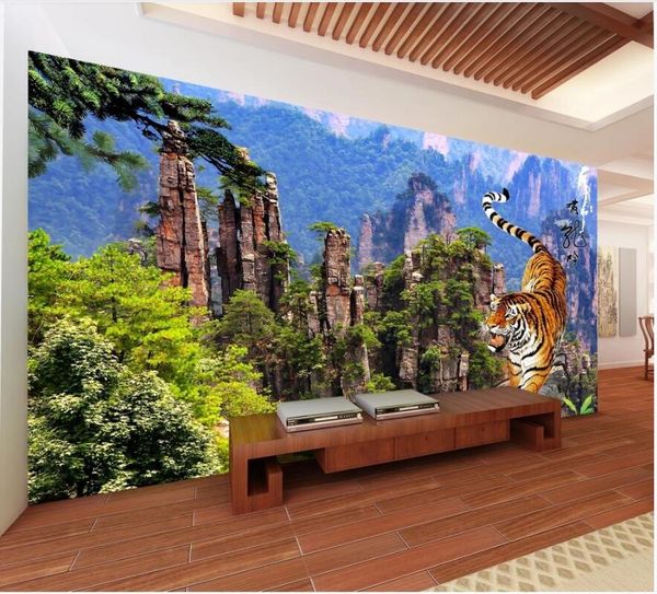 

wdbh custom p 3d wallpaper hd tiger beautiful mountain background living room home decor 3d wall murals wallpaper for walls 3 d