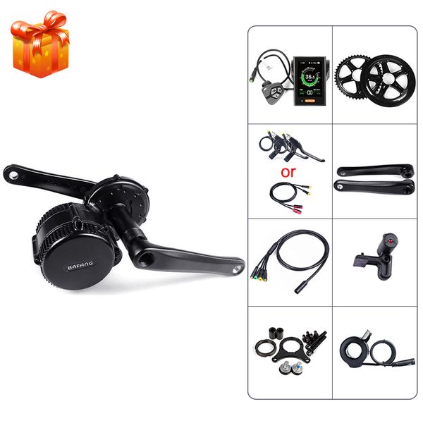 

bafang 8fun bbs02 48v 500w mid crank drive motor kits mid drive electric bike conversion kit w/ display geared motor kit installation tool
