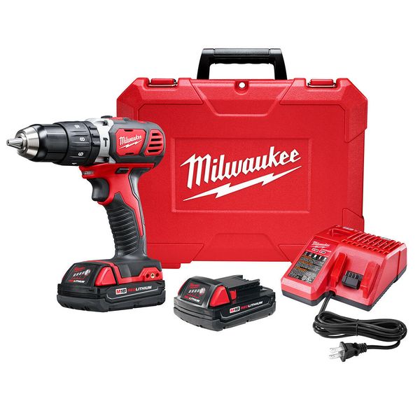 

Milwaukee 2607-22CT M18 18V Compact 1/2 "Перфоратор / Драйвер с батареями