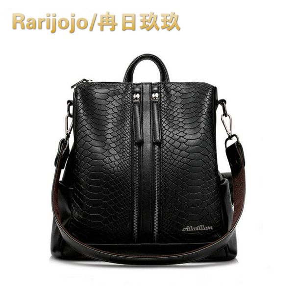 

aliwilliam new women leather backpack black bolsas mochila feminina large girl schoolbag travel bag solid candy color backpack
