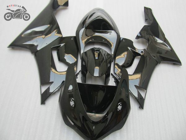 

chinese fairings kit for kawasaki 2005 2006 zx6r ninja zx636 zx 6r 05 06 zx-6r glossy black abs road sport fairing kits tv14