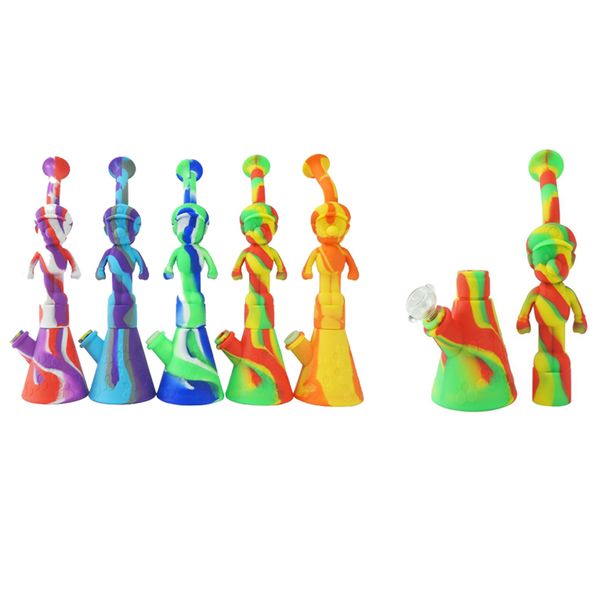 

12,52 дюйм Силиконового Бонг Марио Формы кальян Кальян Unbreakable Силикон дым кальян Для курящей Herb