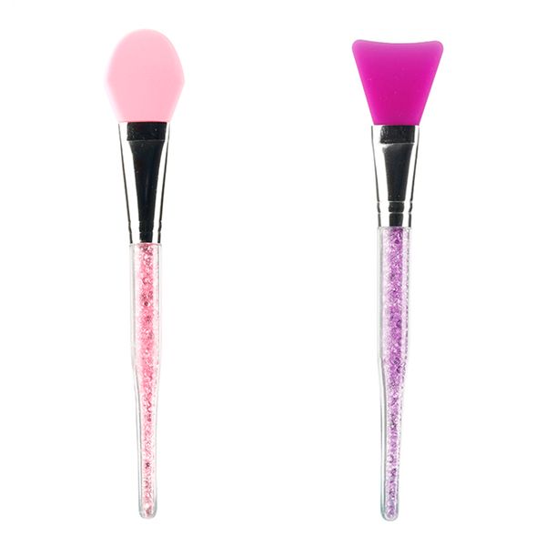 

2pcs women facial silicone mask brush face eyes makeup cosmetic beauty soft concealer brush makeup tools wholesale