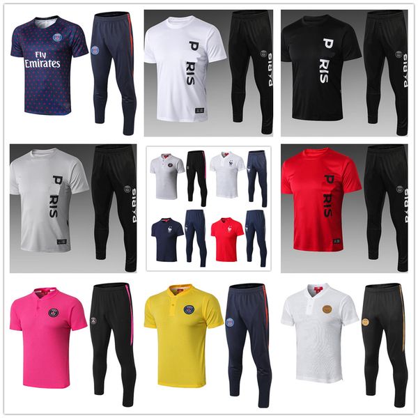 

19 20 new psg mbappe paris GRIEZMANN soccer polo tracksuit chandal futbol survêtement de football survetement homme foot training suit
