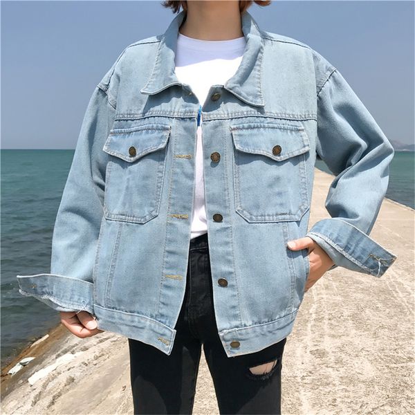 

2019 new casual fashion street ladies denim jacket cotton clothing factory direct sales, Black