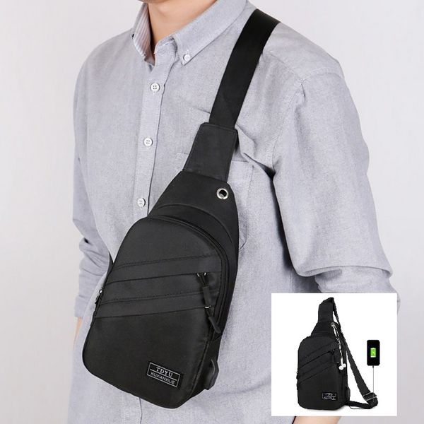 

b-new arrival oxford crossbody bags men anti-theft chest pack summer short trip messengers bag water repellent shoulder bag