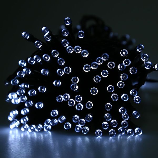 

22m 200 светодиодов на солнечной батарее на открытом воздухе рождественская сказочная лампа