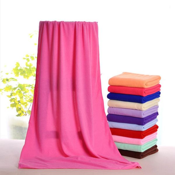

70cm*140cm multiple color supersoft microfiber beach microfibre bath towel sports towel gym fast drying cloth extra large 8a0086