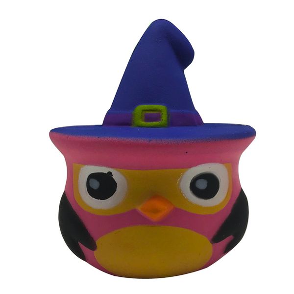 

cartoon owl squishy slow rising soft squeeze toy smooth straps scented simulation stress relief fun for kid gift toy l1223