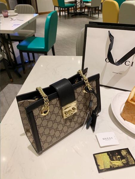 

2020 popular ladies new classic wild fashion leather simple ladies handbag shoulder bag ladies messenger bag wallet chain bag