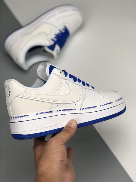 

the highest version of airforce1 more than af1 white and blue graffiti james jointly named the same cq0494-100 casual sneakers size 36-45, Black