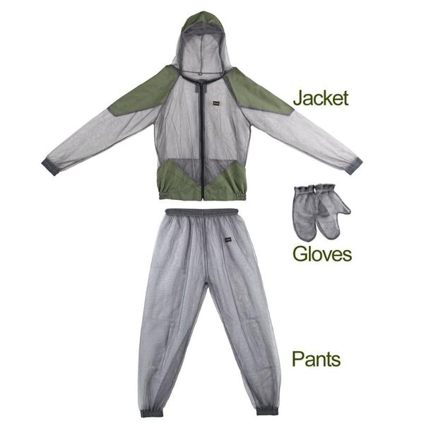 

outdoor fishing clothes anti mosquito clothing men quick-drying breathable fishing hat with mosquito net prevent suit, Camo