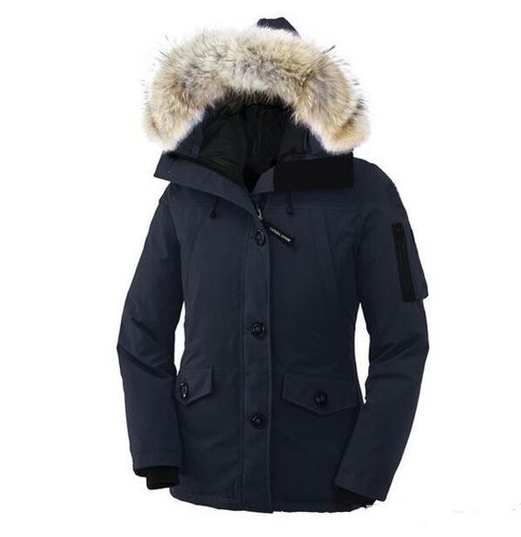 

canada нового бренда женская белый гусь вниз теплый открытый спортивный пуховик женщины открытый лыжный парк winter cold coat, Black