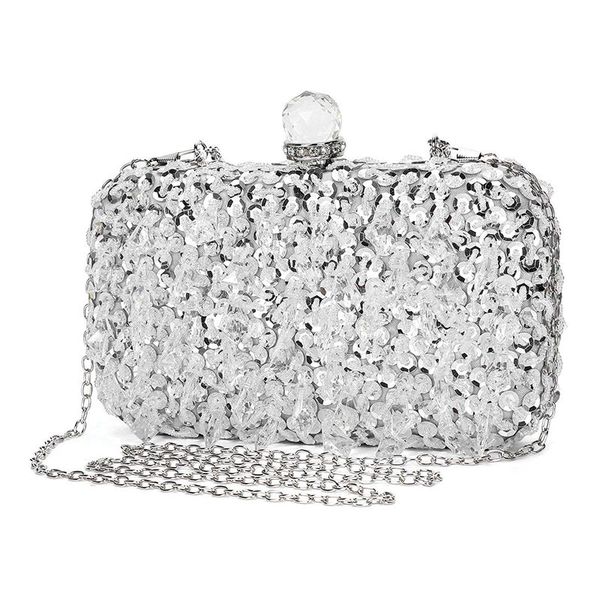 

evening bag for women handbag bandouliere chaine clutch for ceremony / wedding / party prom handmade rhinestone handbag