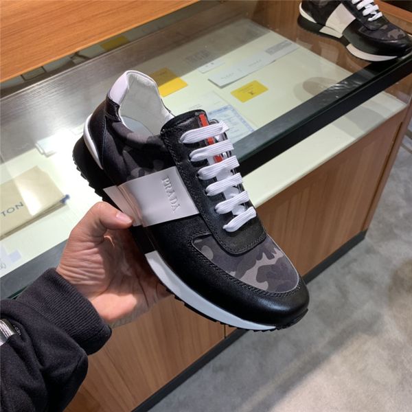 

Luxury de igner men neaker fa hion trend real leather flat lei ure hoe with lace up camouflage brand cla ic port hoe ize 38 45