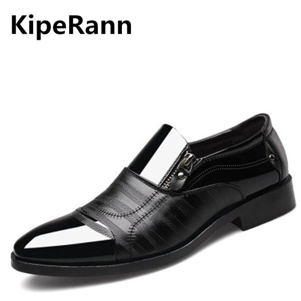 

classic men's pointed dress shoes men's patent leather black wedding shoes oxford large size dance