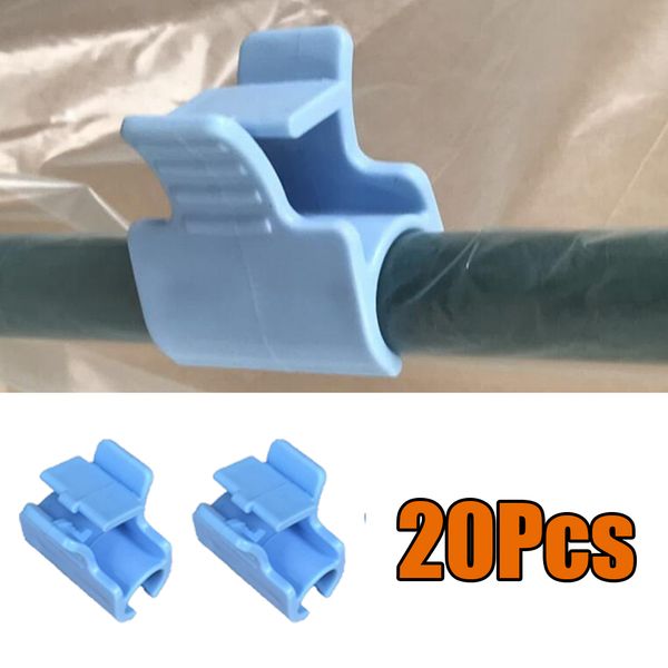 

20-piece pipe clamps for fixing greenhouse film netting tunnel hoop clips