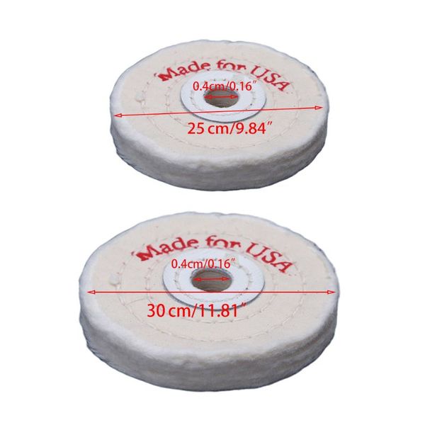 

abrasive buffing wheel white cotton lint cloth gold jewelry mirror polishing aid 72xd