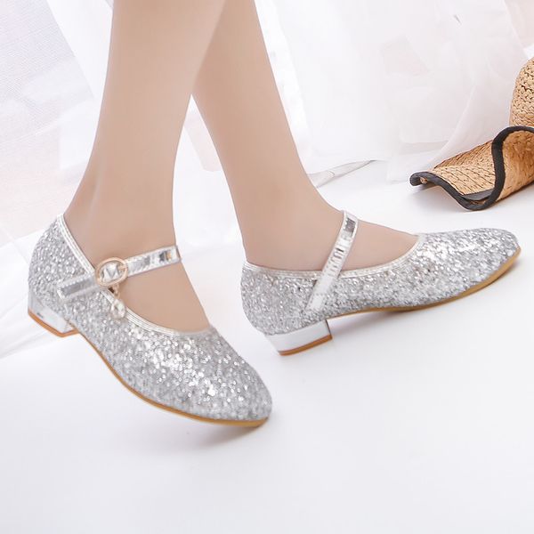 

shoes girls children kids flats casual shoes leather 065, Black