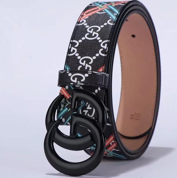 

2020 new mens womens belt genuine leather business belts pure color belt letter pattern buckle belt for gift seller ing, Black;brown