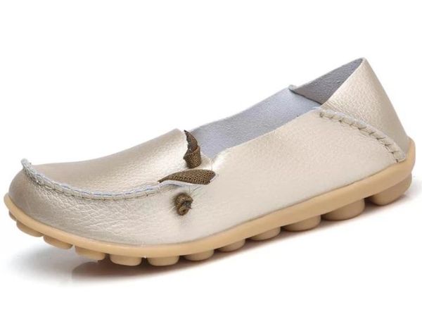 

2020 new spring autumn flats leather casual shoes fashion round head comfortable women shoes 1341, Black