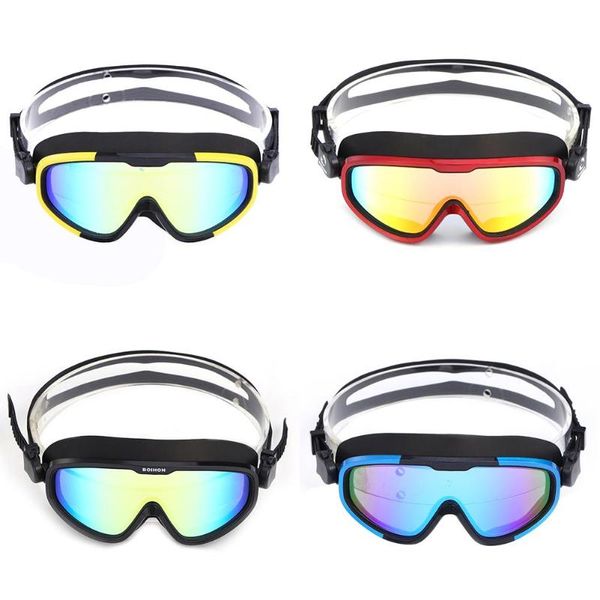 

3 color optional swimming goggles large frame hd wide field swimming glasses anti-fog waterproof plating mask