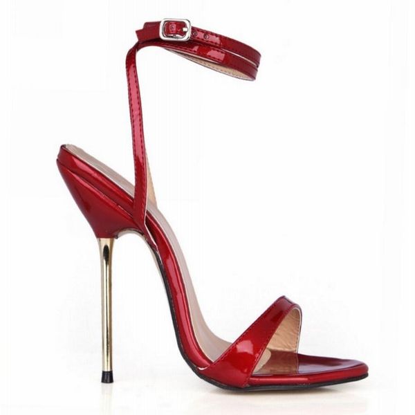 

women thin high heels sandals buckle ankle strap gladiator party wedding shoes 2019 large size women summer pumps sandals, Black