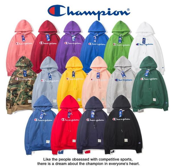 

champions hip hop толстовка мужчины женщины спорт толстовка размер s-xxl 16 цвет бленда хлопка толстые женщины толстовка пуловер с длинным р, Black