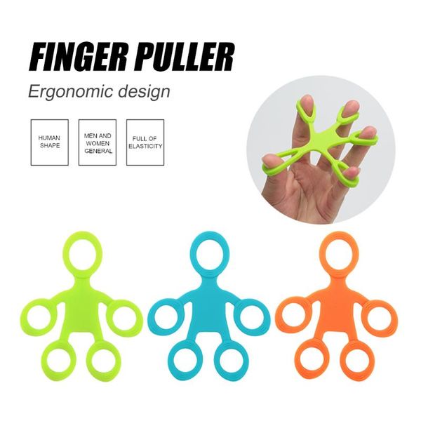 

silicone finger puller hand grip ring gripper finger fitness exerciser trainer stretcher rehabilitation training stretcher